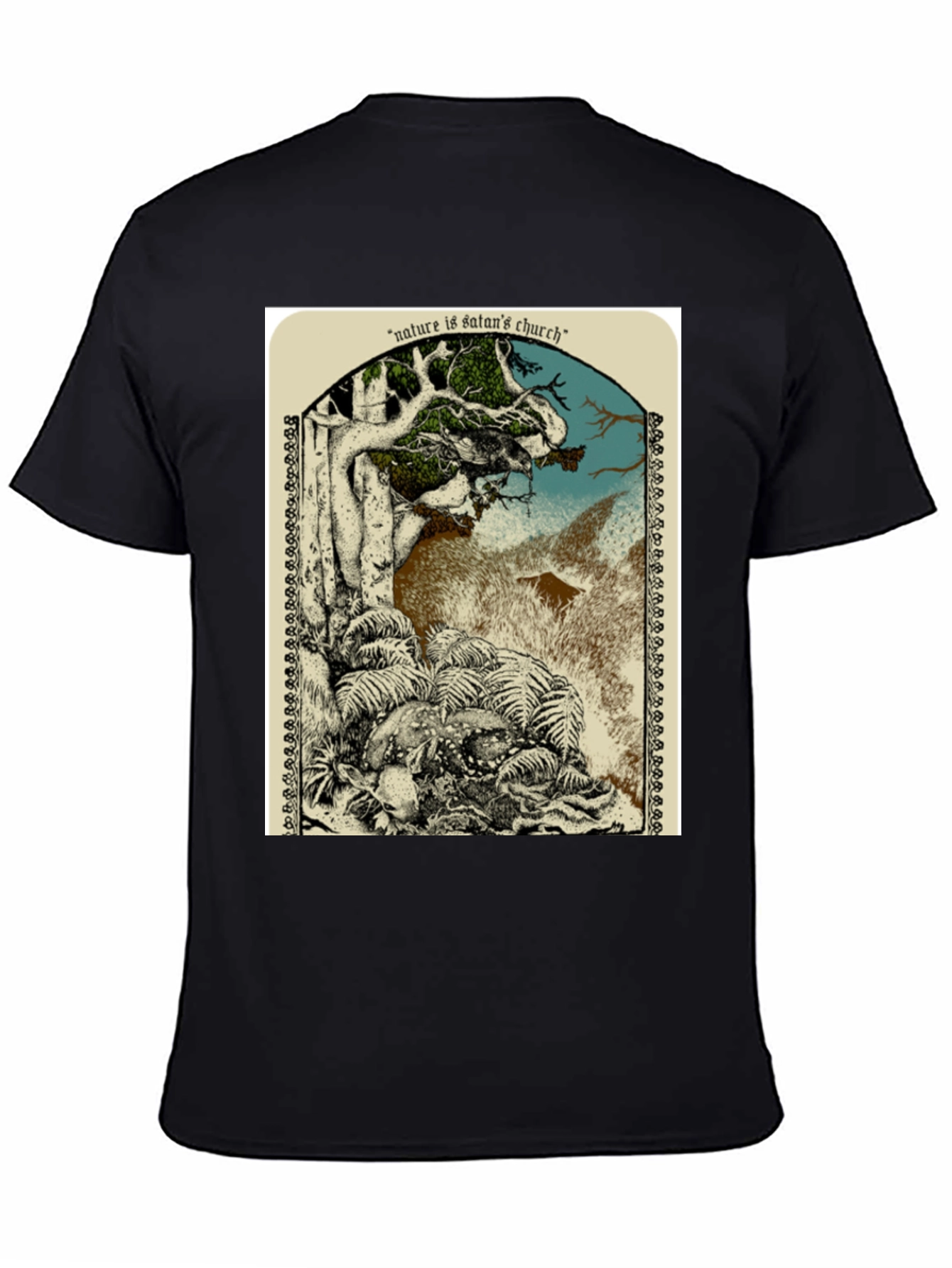 Nature is Satans Church Graphic T-Shirt