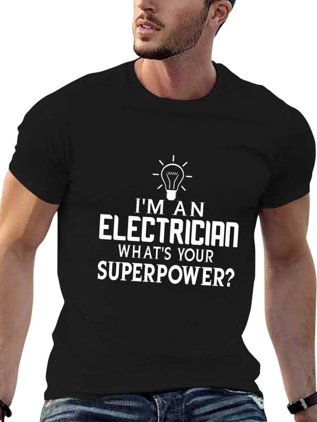 Electrician Superpower T-Shirt - Funny Job Pride Tee