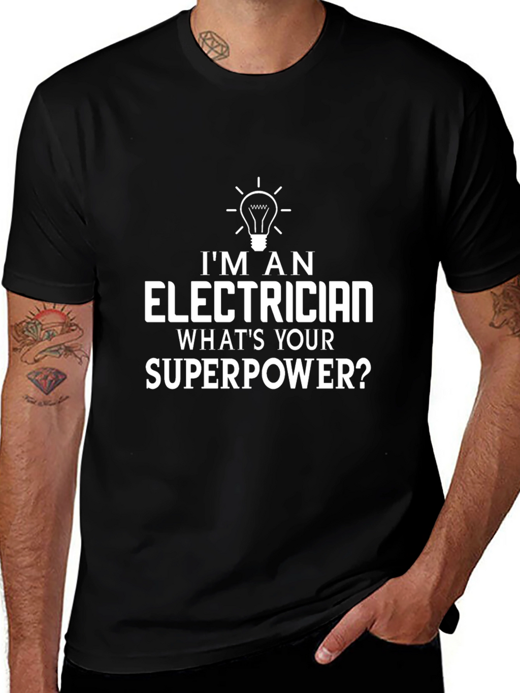 Electrician Superpower T-Shirt - Funny Job Pride Tee