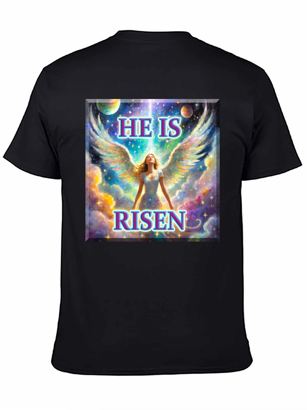 He is Risen Angel Wings T-Shirt