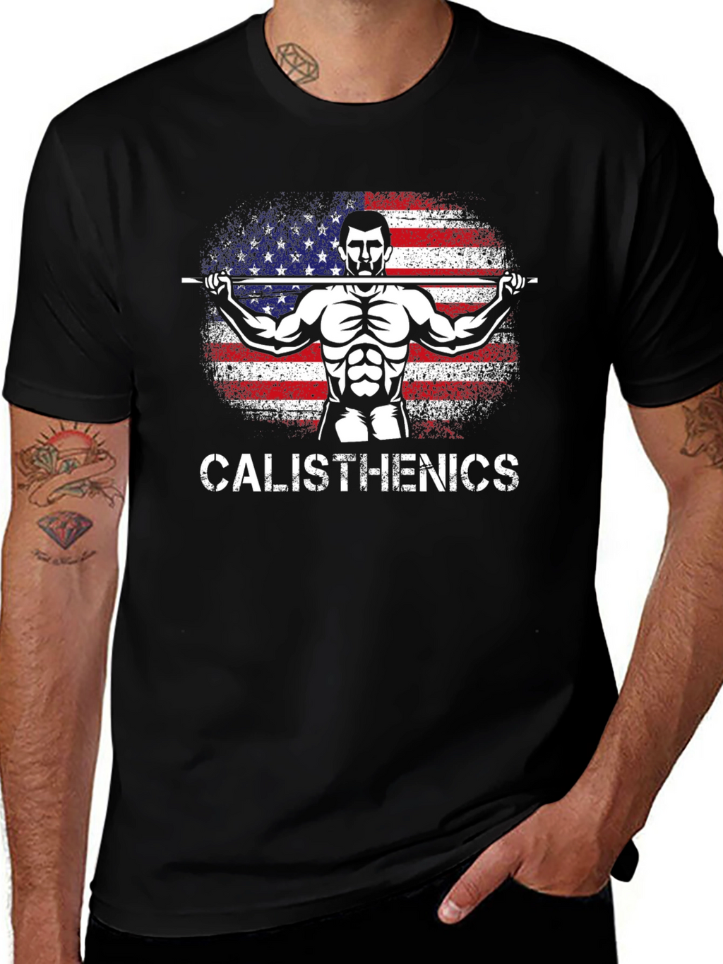 Calisthenics American Flag T-Shirt