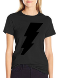 Lightning Bolt Graphic Black T-Shirt