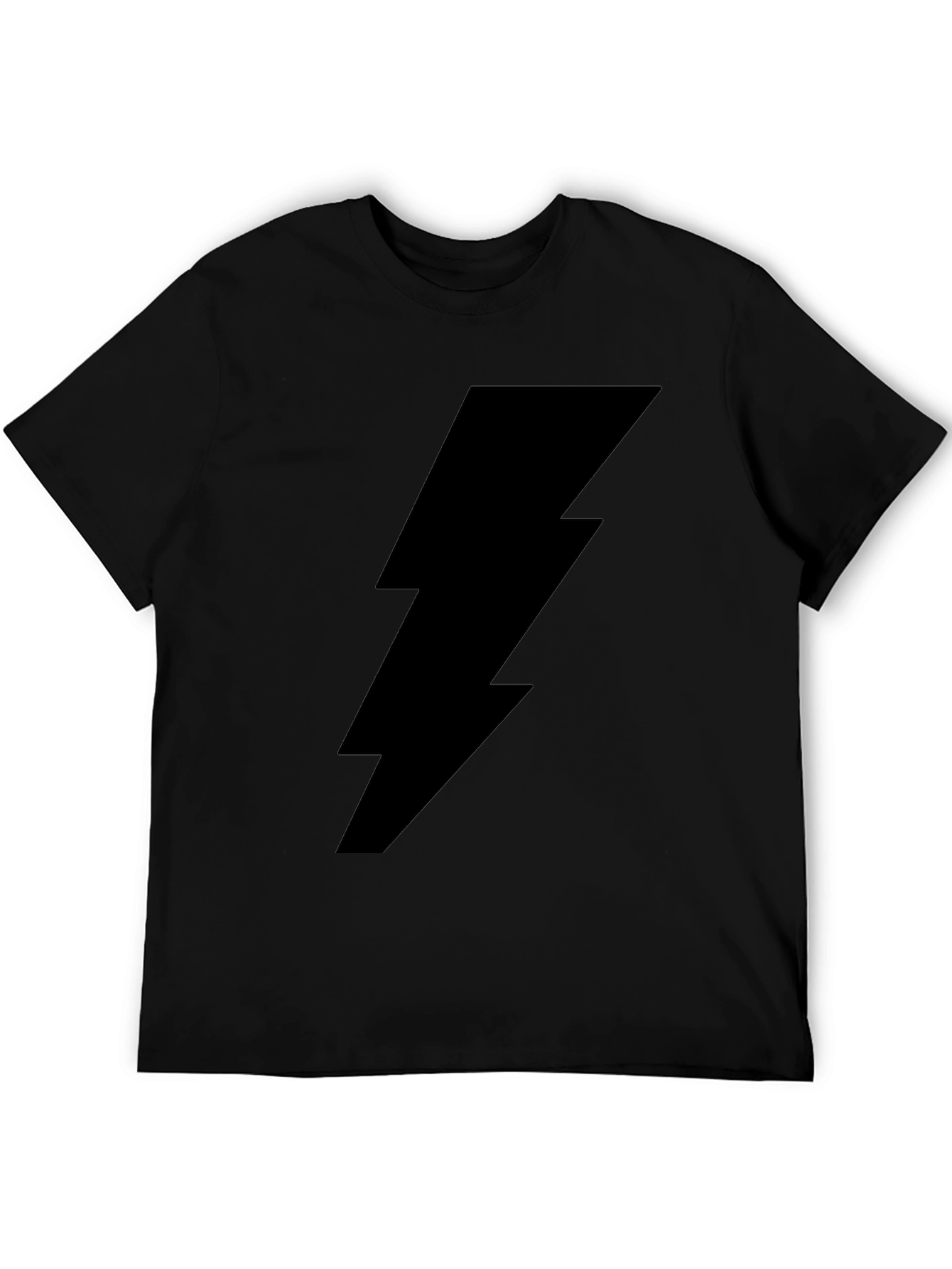 Lightning Bolt Graphic Black T-Shirt