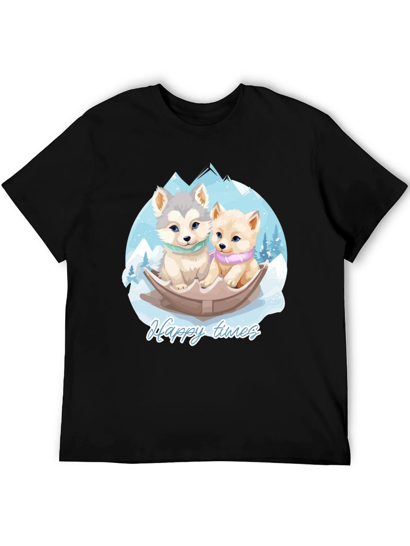 Happy Times Husky Pup T-Shirt