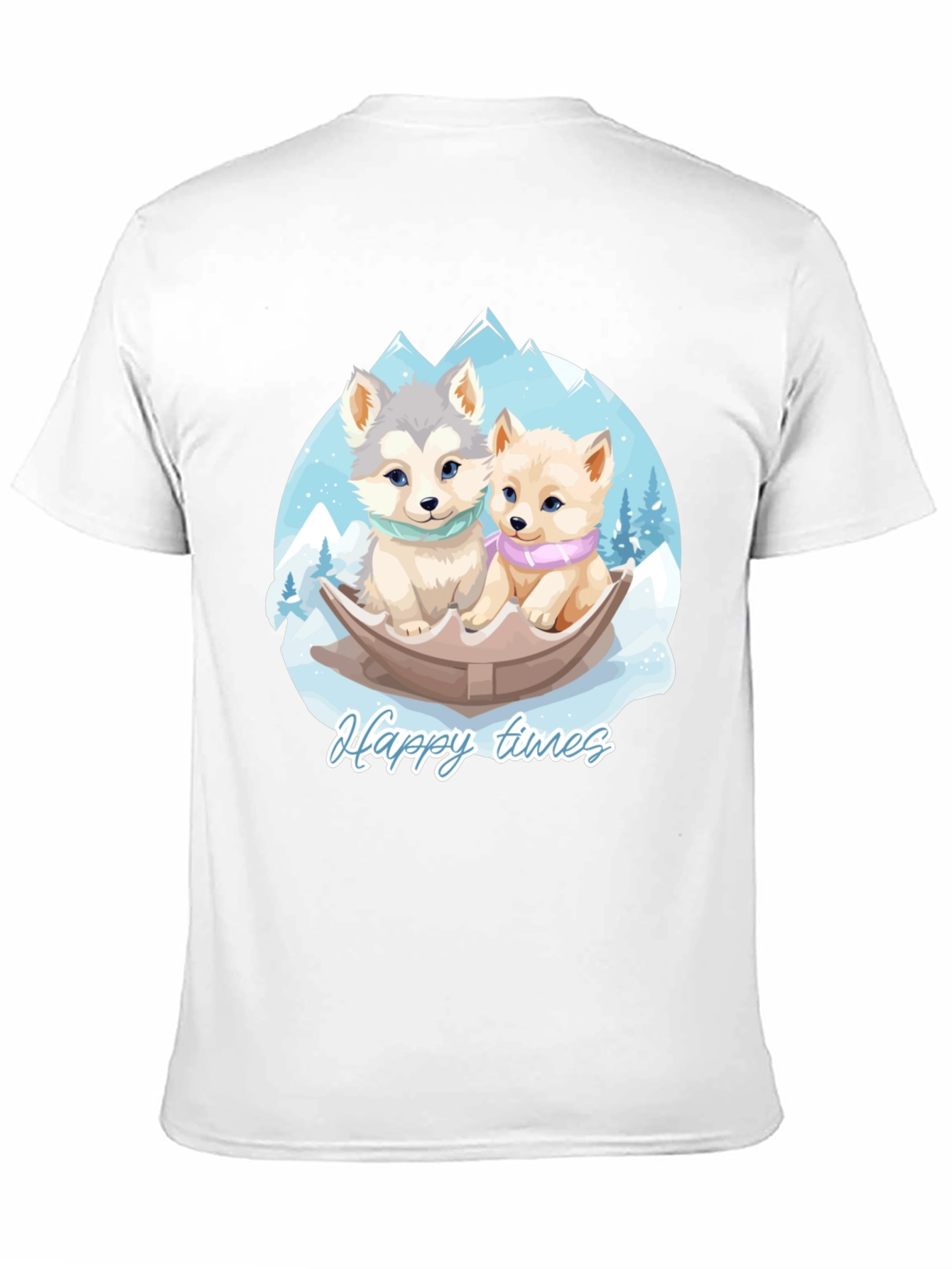 Happy Times Husky Pup T-Shirt