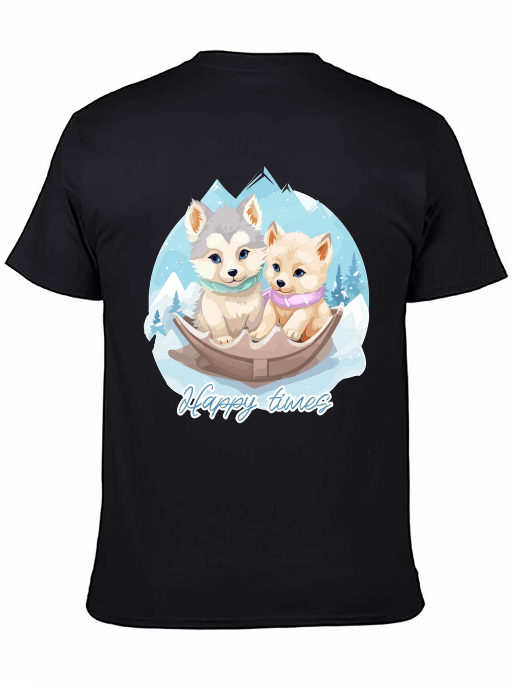 Happy Times Husky Pup T-Shirt