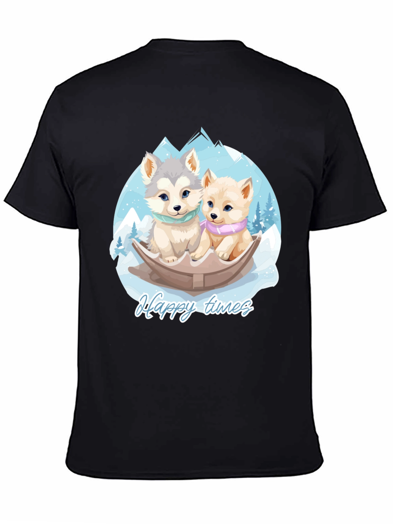 Happy Times Husky Pup T-Shirt