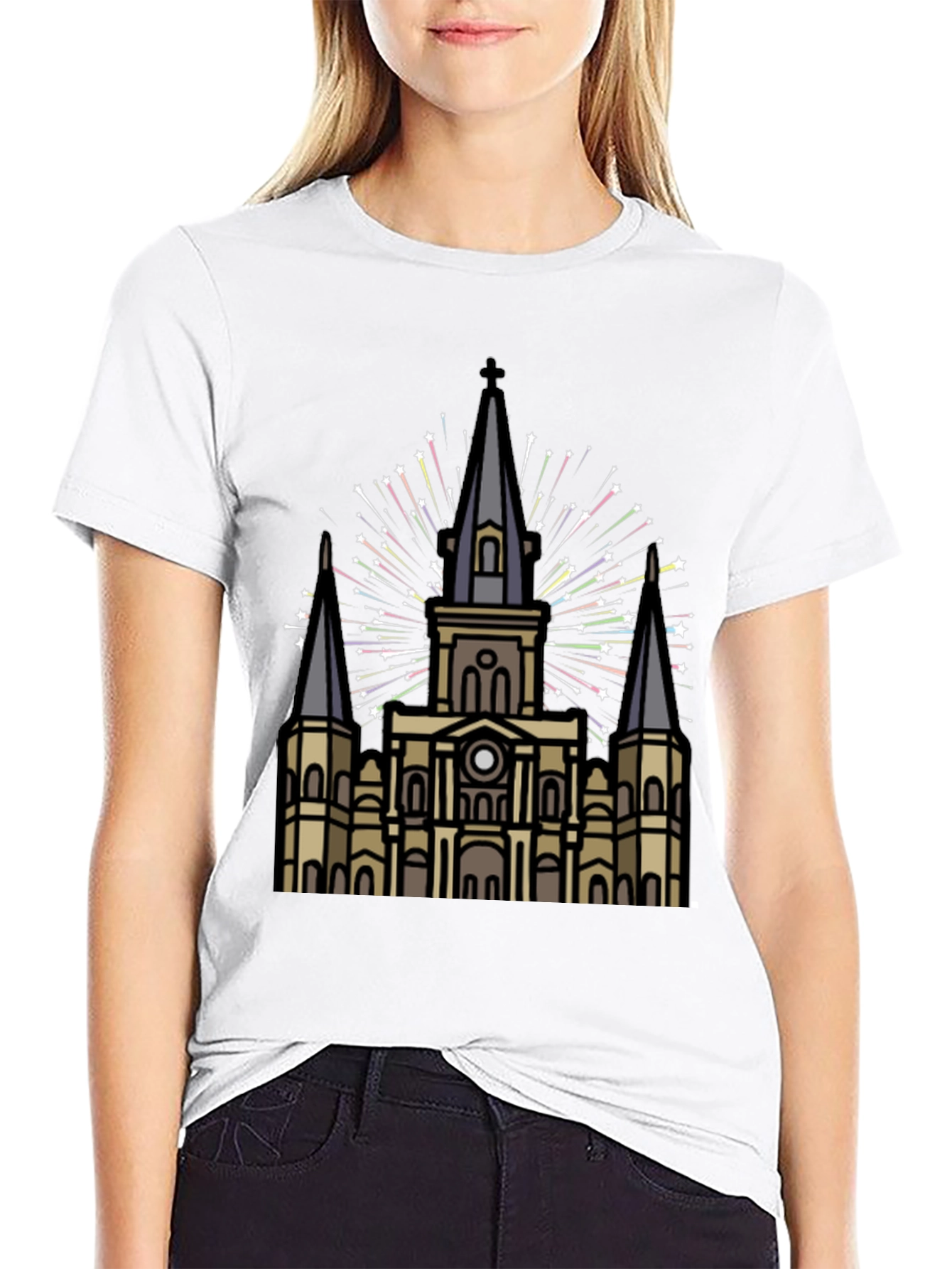 New Orleans Cathedral T-Shirt - Stylish Mens Tee
