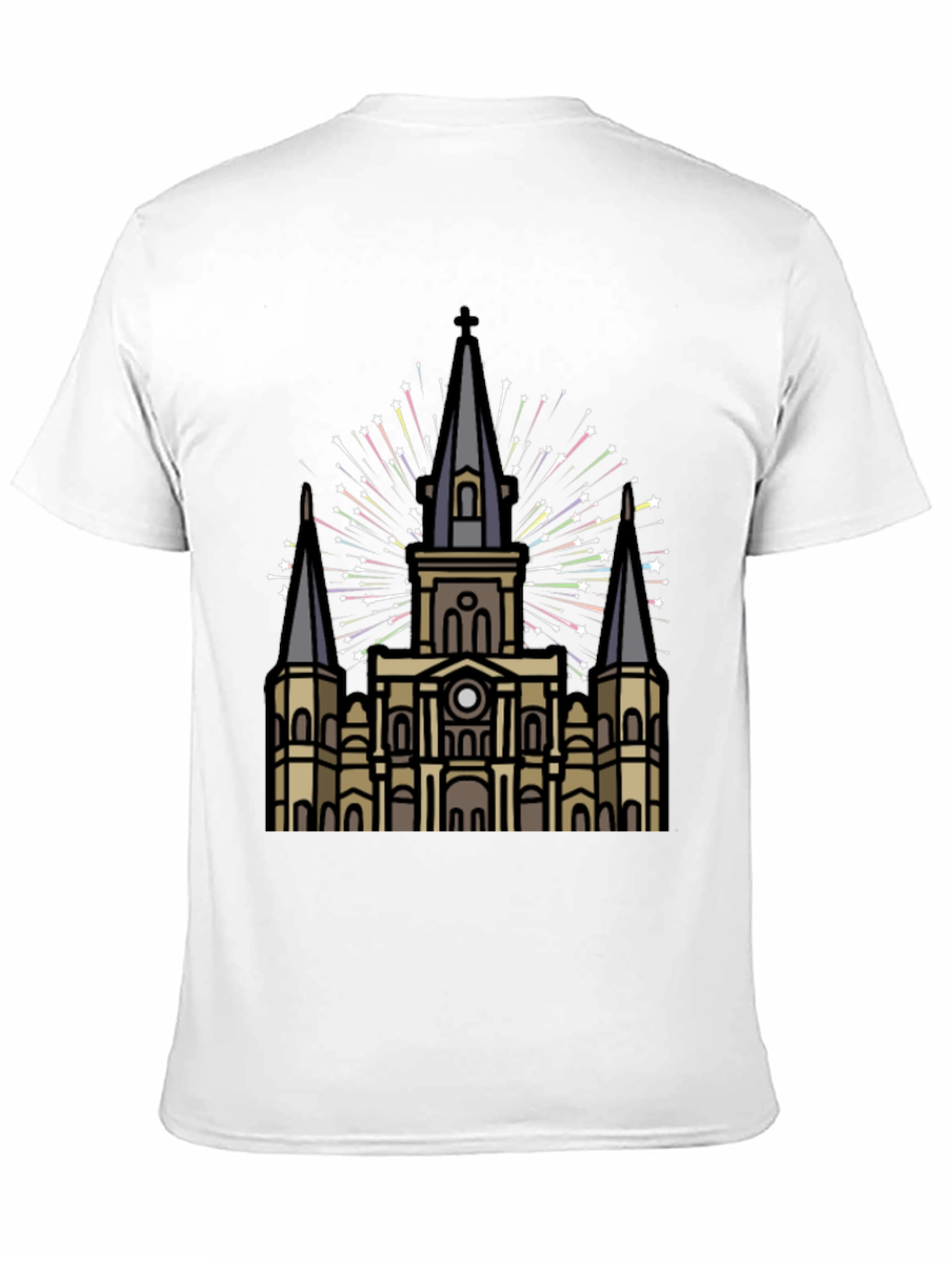 New Orleans Cathedral T-Shirt - Stylish Mens Tee