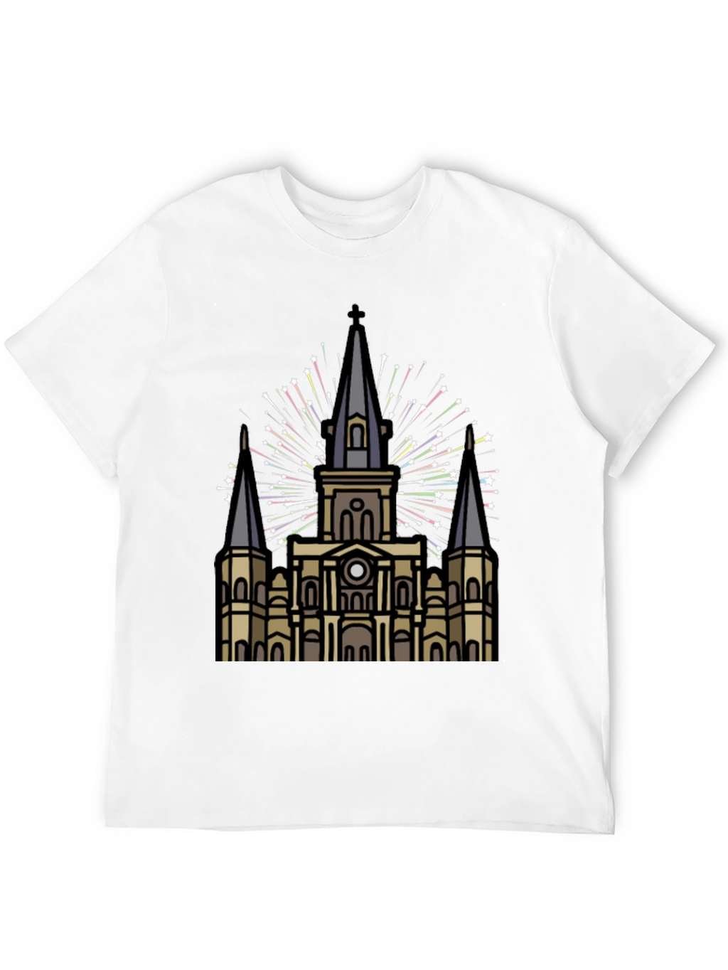 New Orleans Cathedral T-Shirt - Stylish Mens Tee