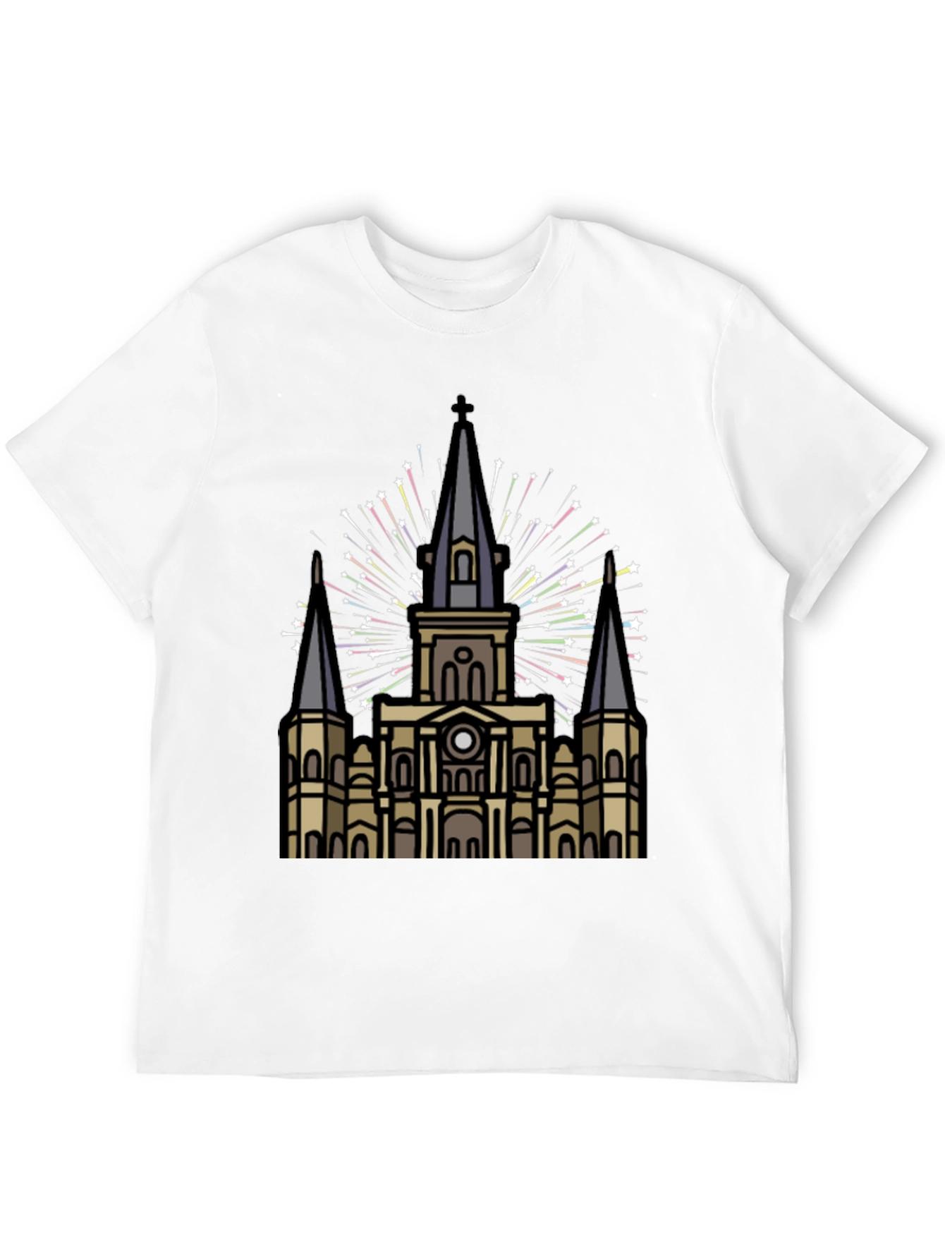 New Orleans Cathedral T-Shirt - Stylish Mens Tee
