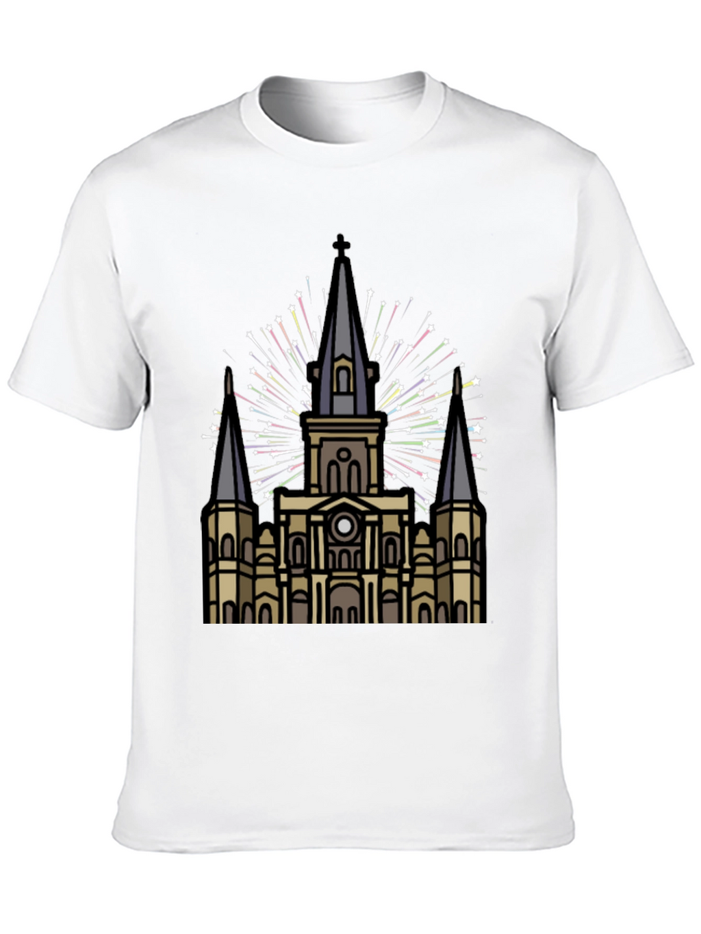 New Orleans Cathedral T-Shirt - Stylish Mens Tee