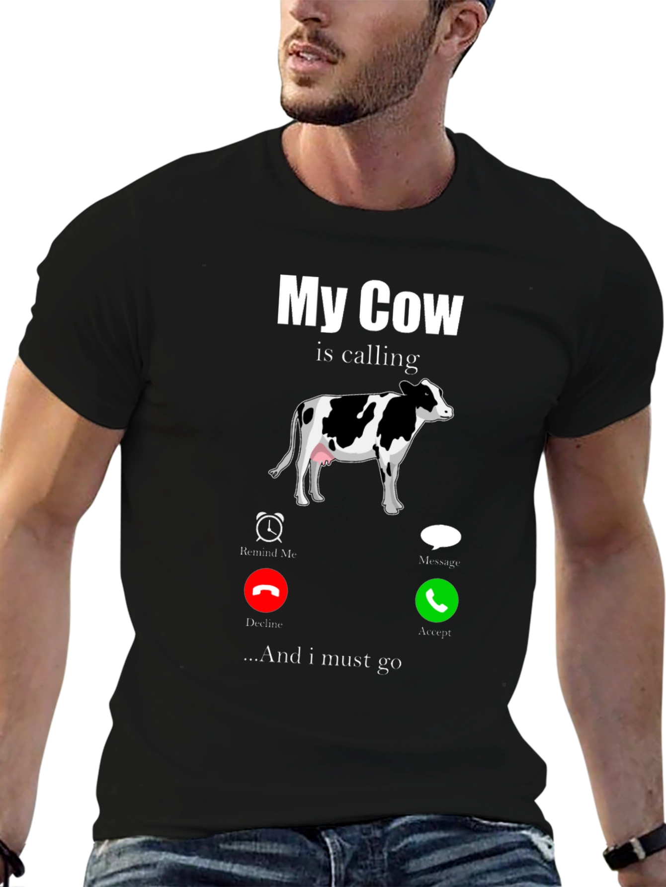 My Cow Is Calling Graphic T-Shirt