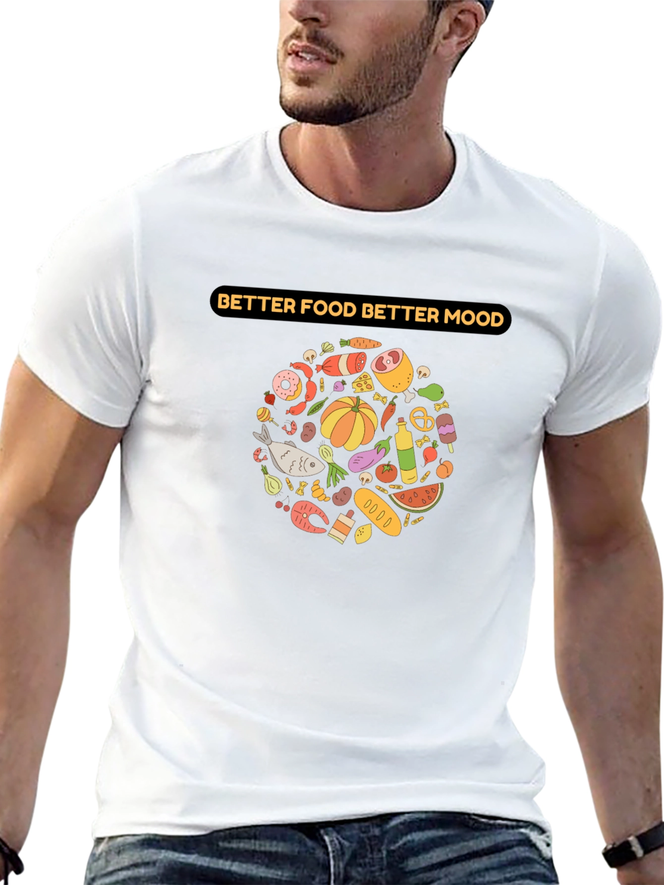 Better Food Better Mood Graphic Tee