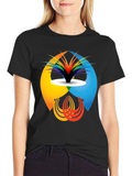 Abstract Design Graphic Tee - Modern Casual Shirt