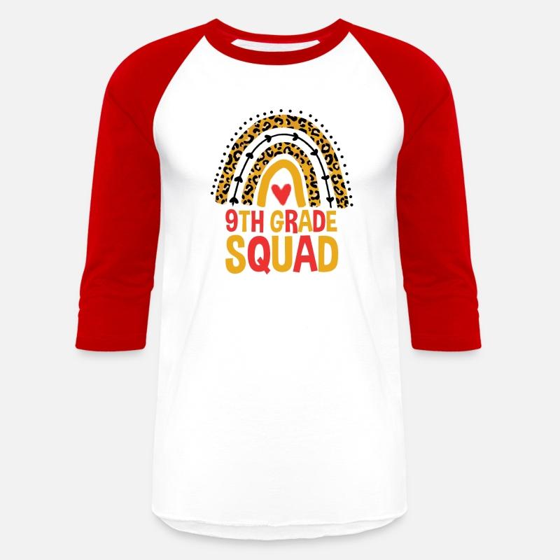 Back To School Leopard 9th Grade Squad Rainbow