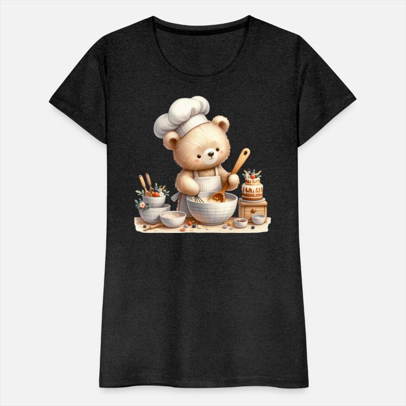 Baking Teddy Bear – Cute Chef with Cake & Mixing B