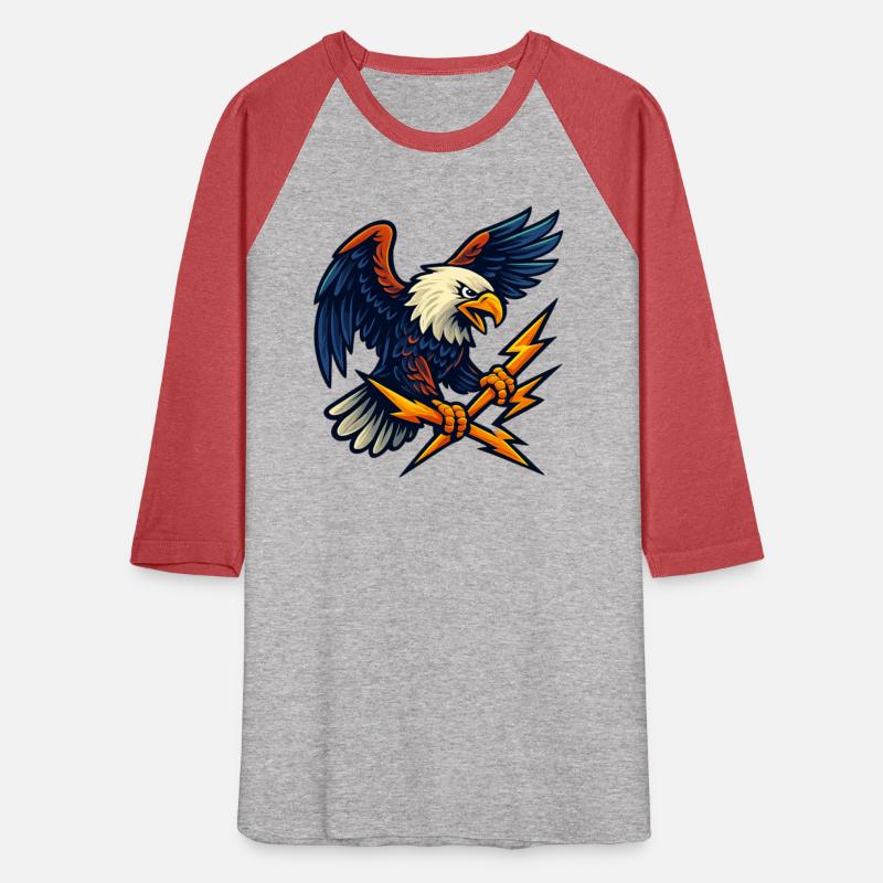 Bald Eagle with Lightning Bolts T-Shirt Design