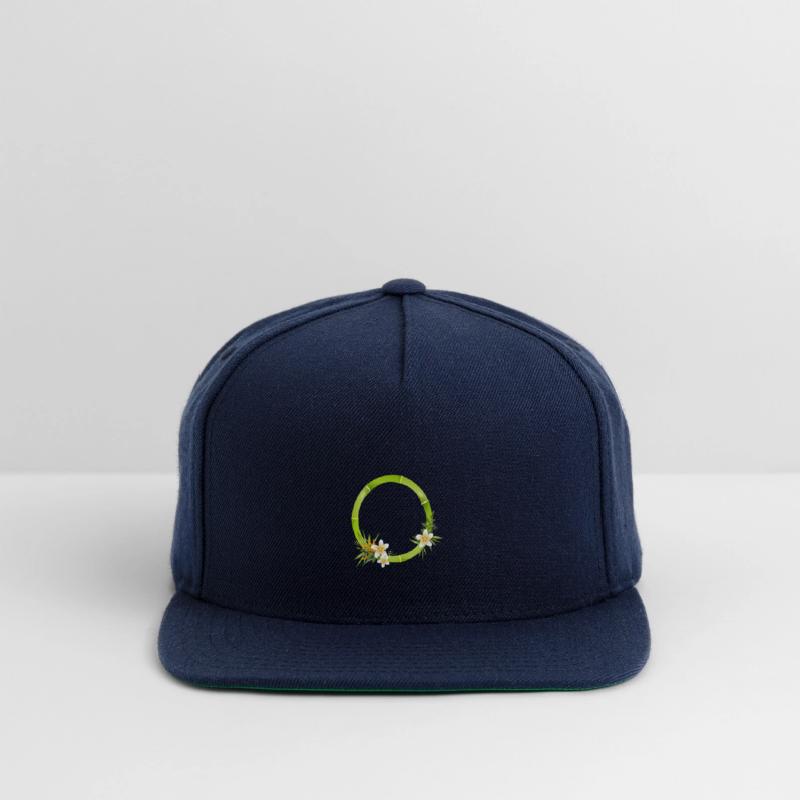 Bamboo frame with leaves & exotic flowers