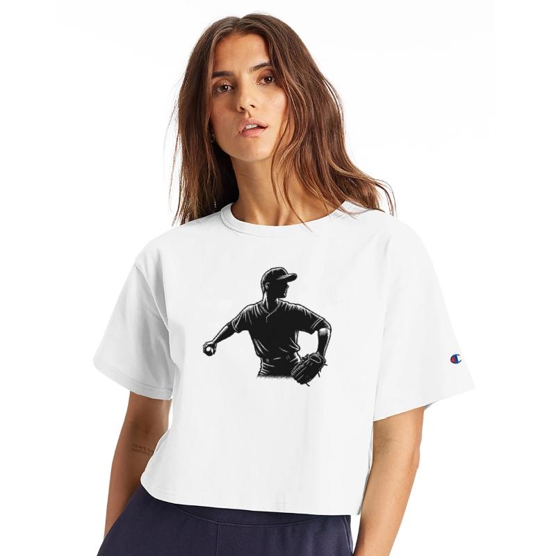 Baseball Player With Ball And Baseball Glove