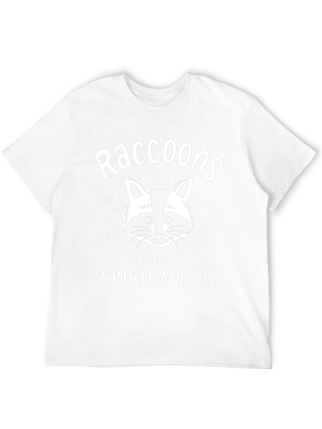 Raccoon Spirit Animal Graphic Tee - Unisex Black T-Shirt