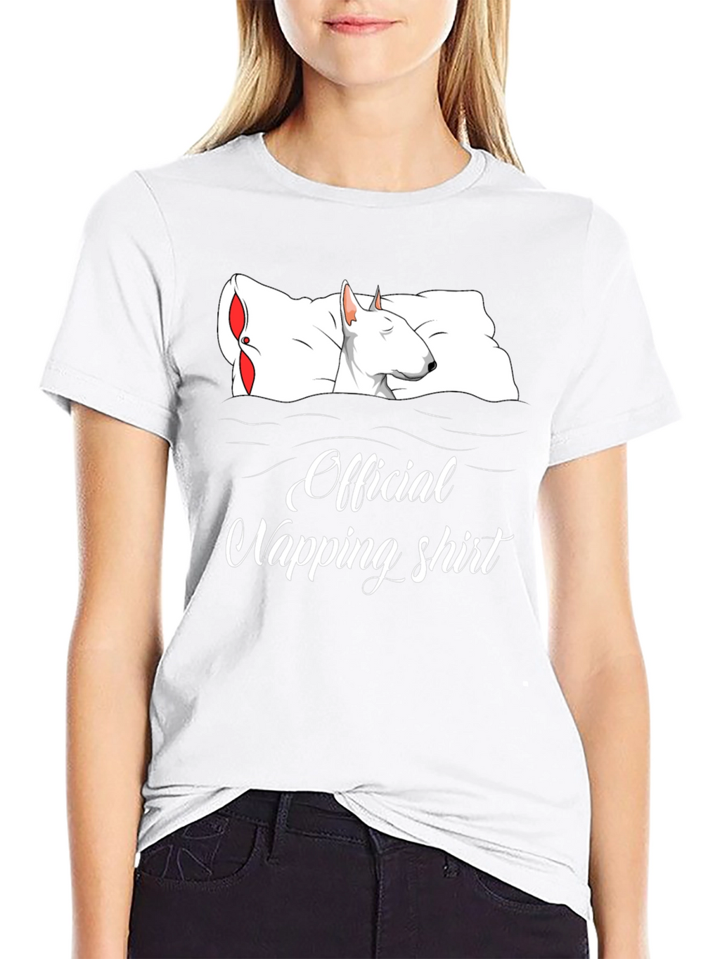 Official Napping Shirt – Funny Bull Terrier Dog Tee