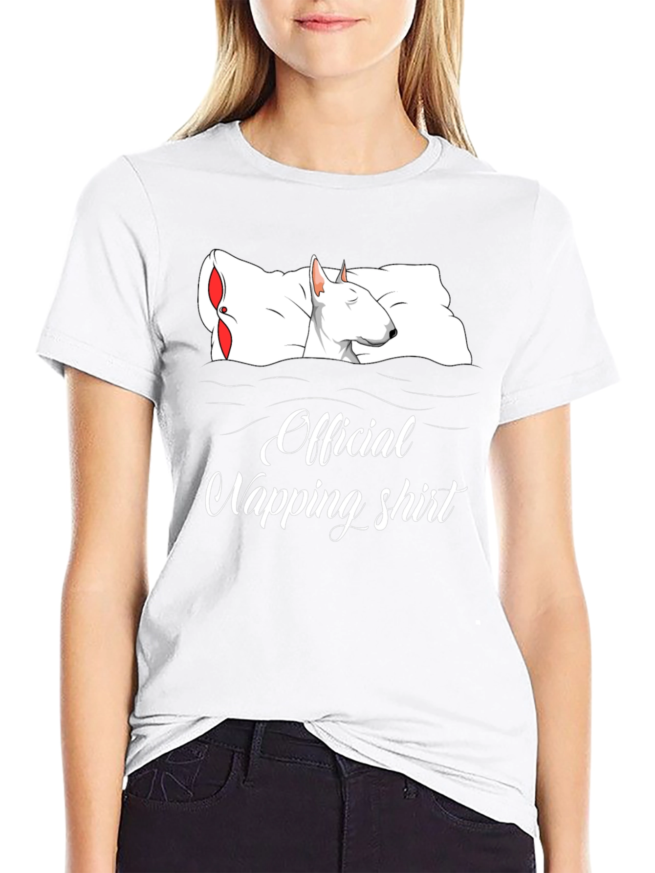 Official Napping Shirt – Funny Bull Terrier Dog Tee