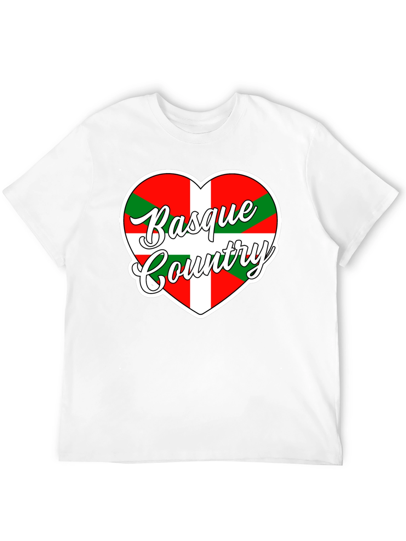 Basque Country Heart Flag T-Shirt