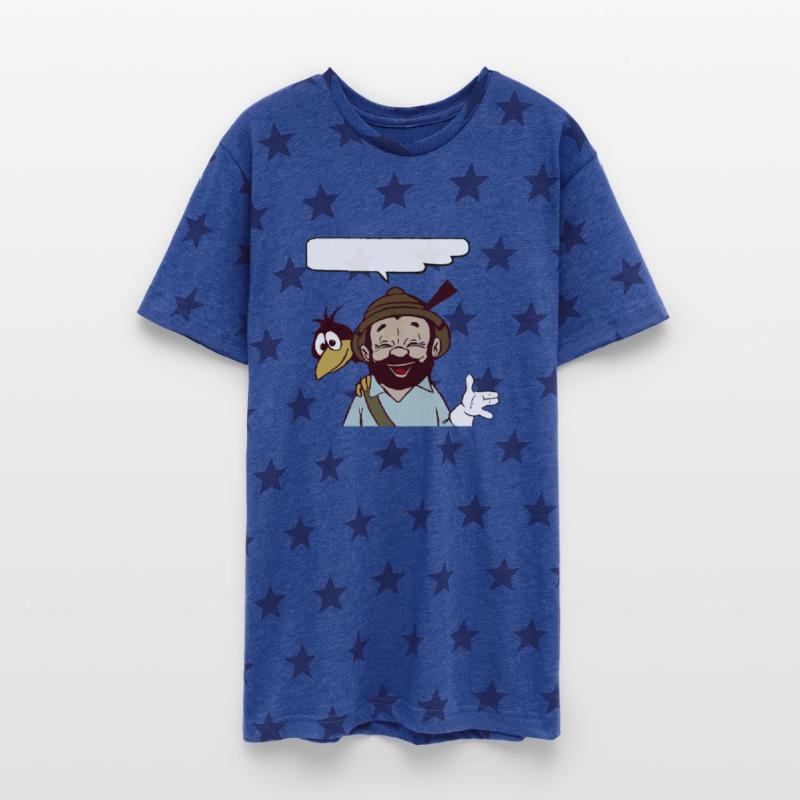 Bearded Man With Crow - Empty Speech Bubble