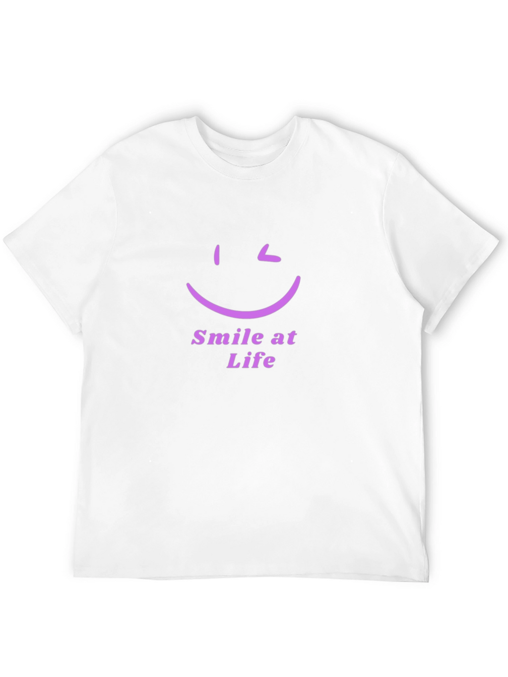Smile at Life Black T-Shirt