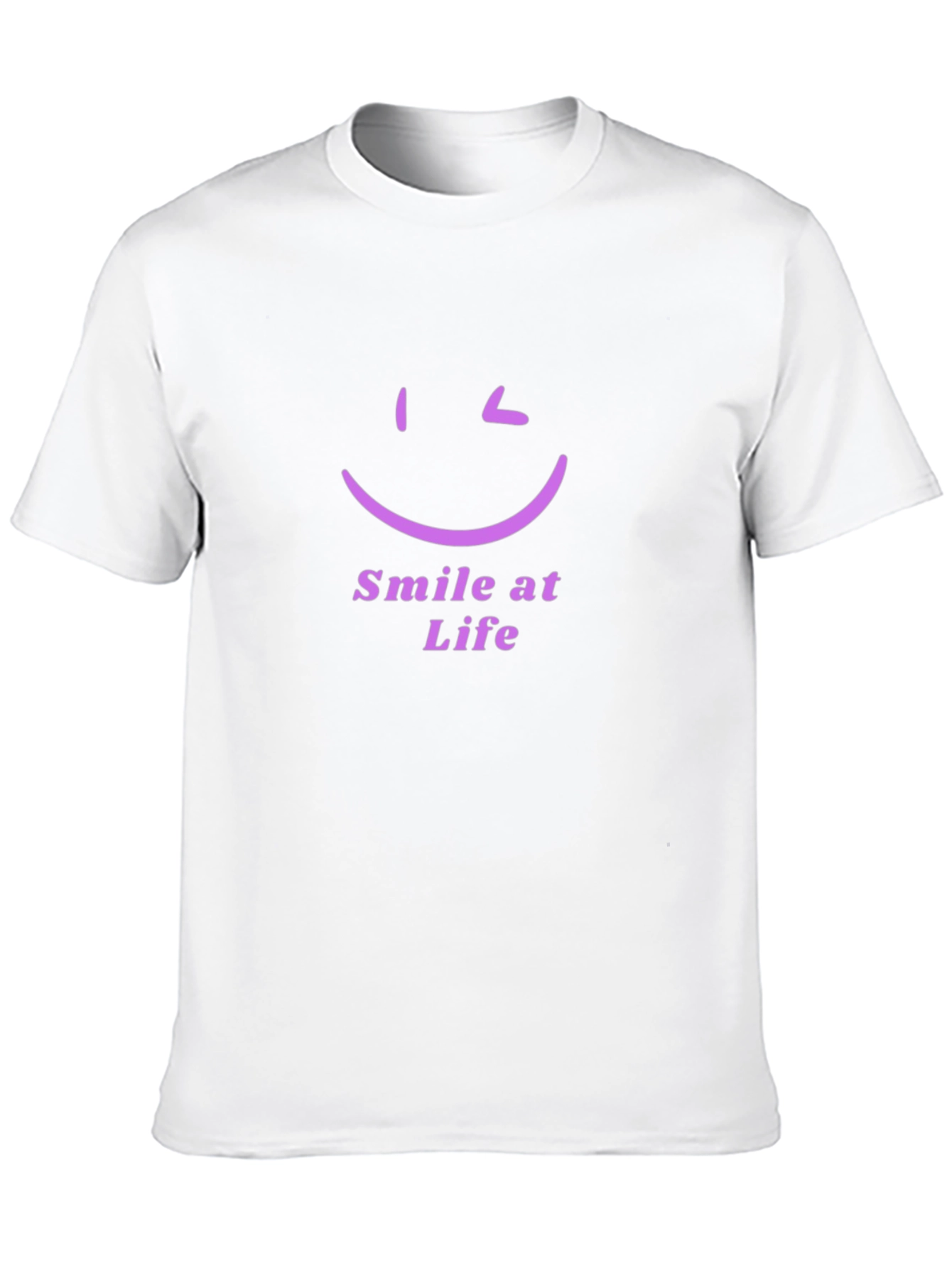 Smile at Life Black T-Shirt