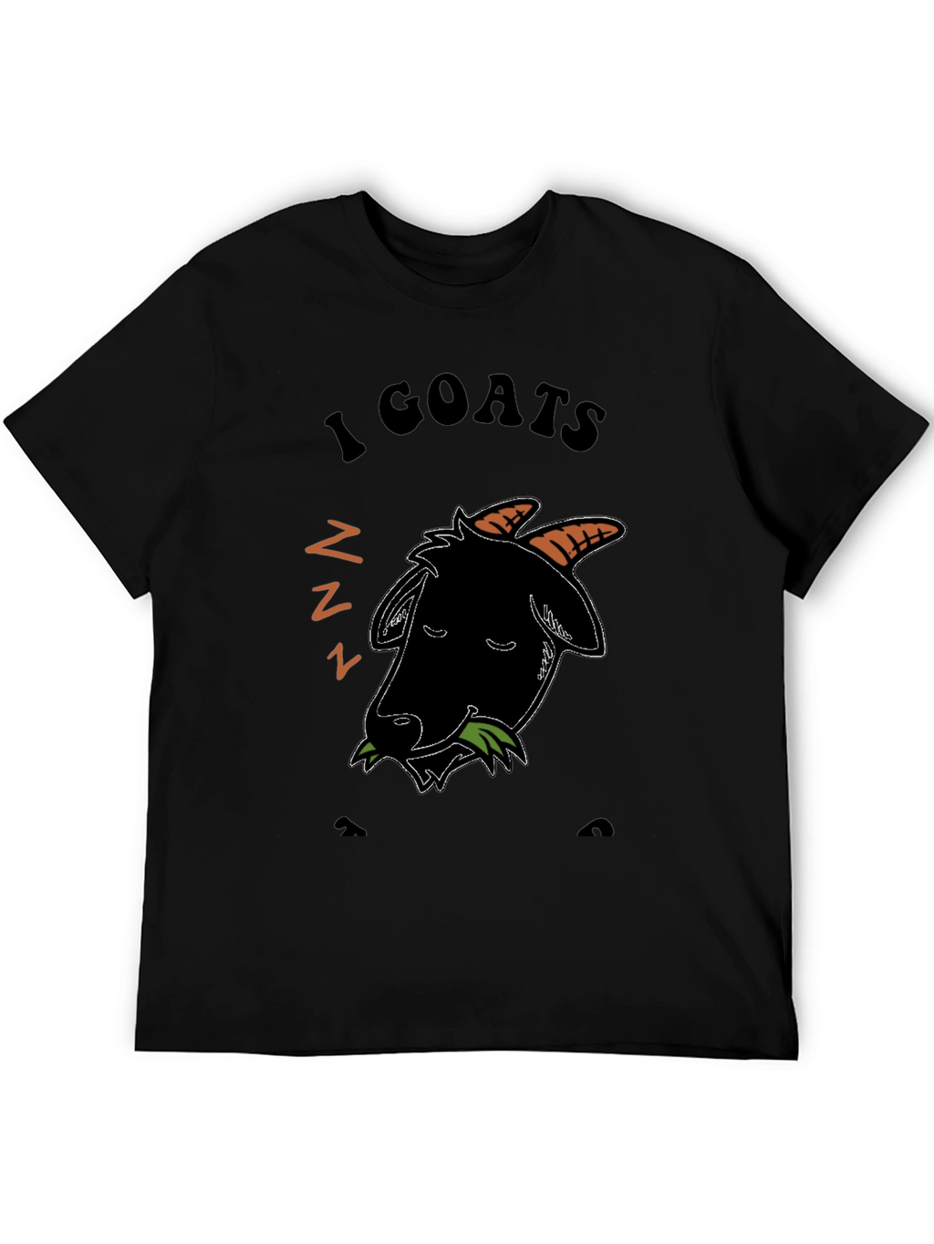 I Love Goats T-Shirt - Black Cotton Blend