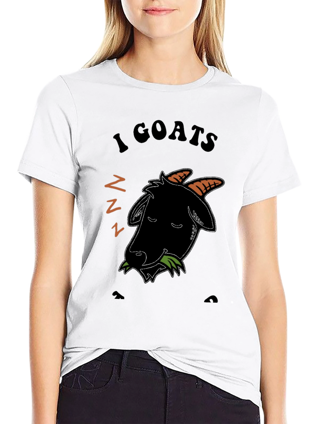 I Love Goats T-Shirt - Black Cotton Blend