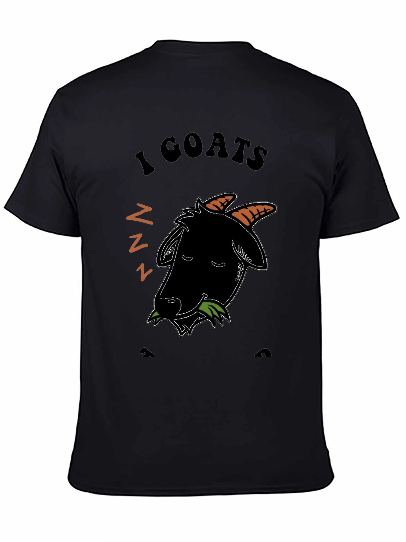 I Love Goats T-Shirt - Black Cotton Blend
