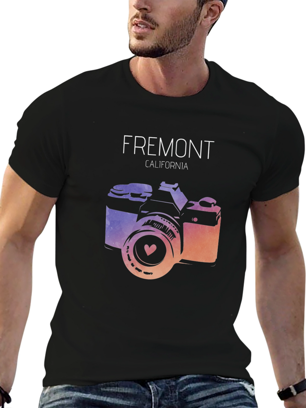 Fremont California Camera Graphic T-Shirt