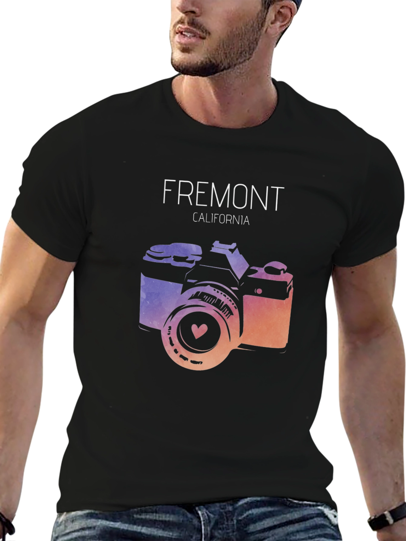Fremont California Camera Graphic T-Shirt