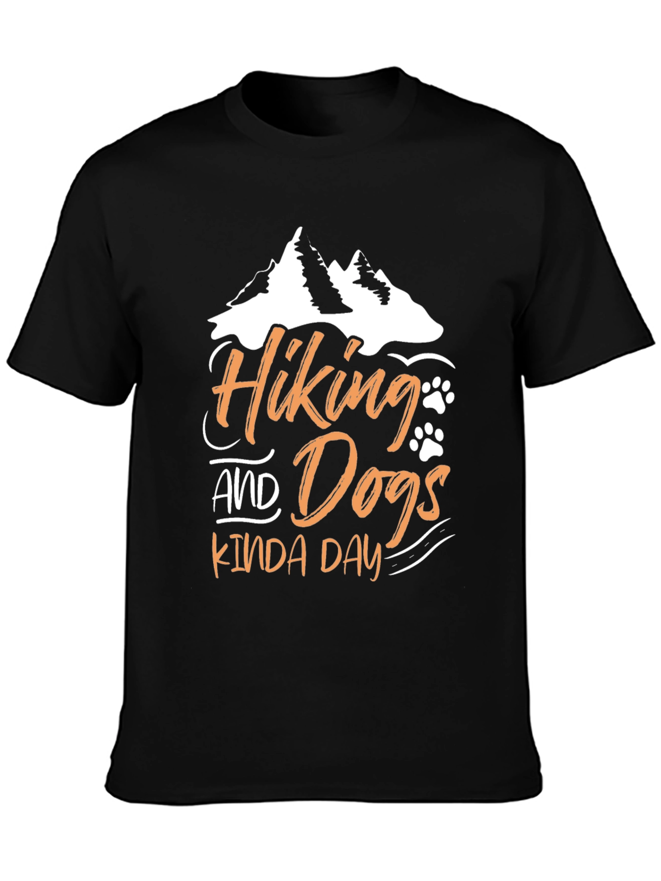 Hiking and Dogs Kinda Day T-Shirt – Outdoor Dog Lover Tee