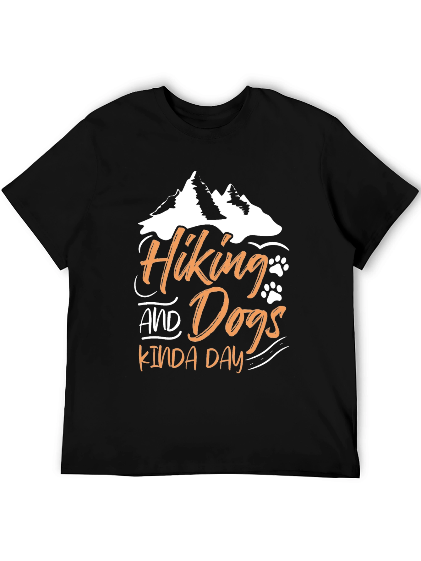 Hiking and Dogs Kinda Day T-Shirt – Outdoor Dog Lover Tee