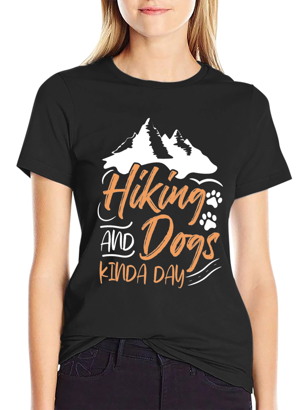 Hiking and Dogs Kinda Day T-Shirt – Outdoor Dog Lover Tee