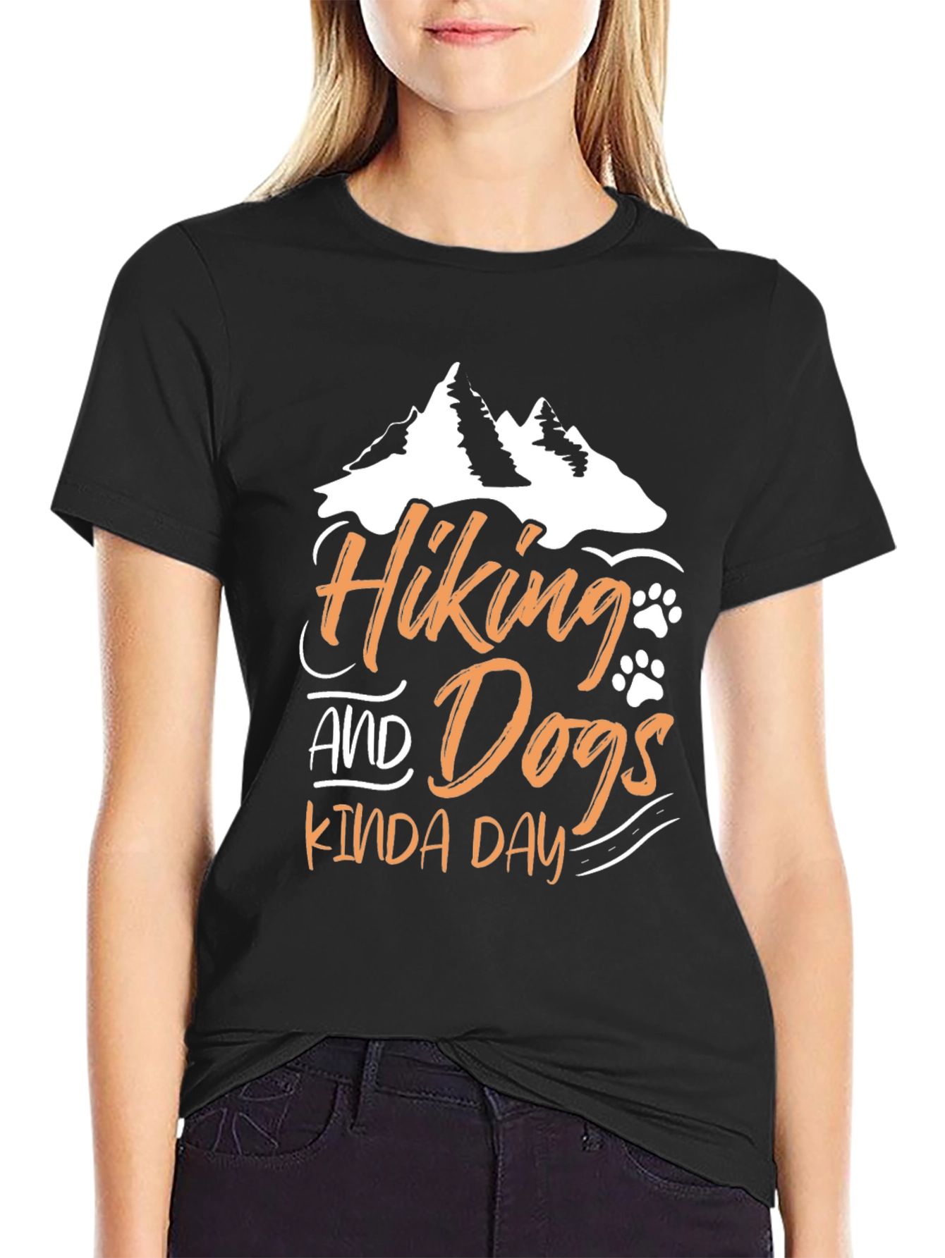 Hiking and Dogs Kinda Day T-Shirt – Outdoor Dog Lover Tee