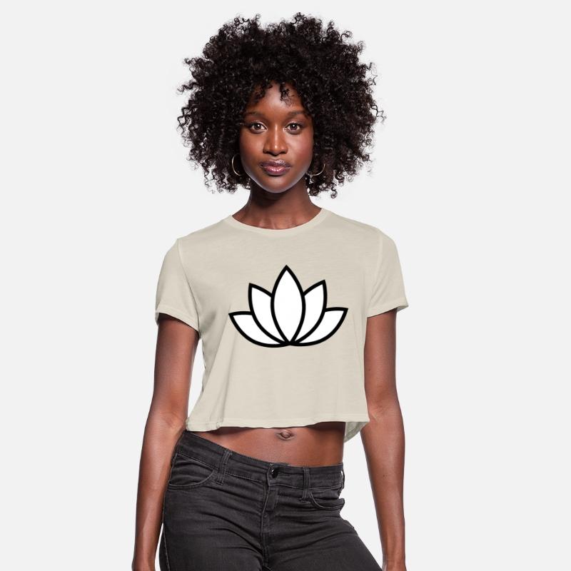 Black and White Buddhist Symbol Lotus flower