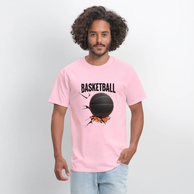 Black Basketball with Cracked Surface