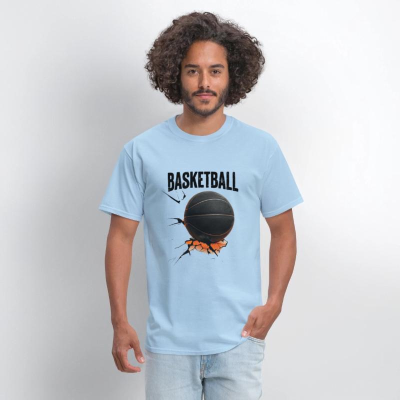 Black Basketball with Cracked Surface