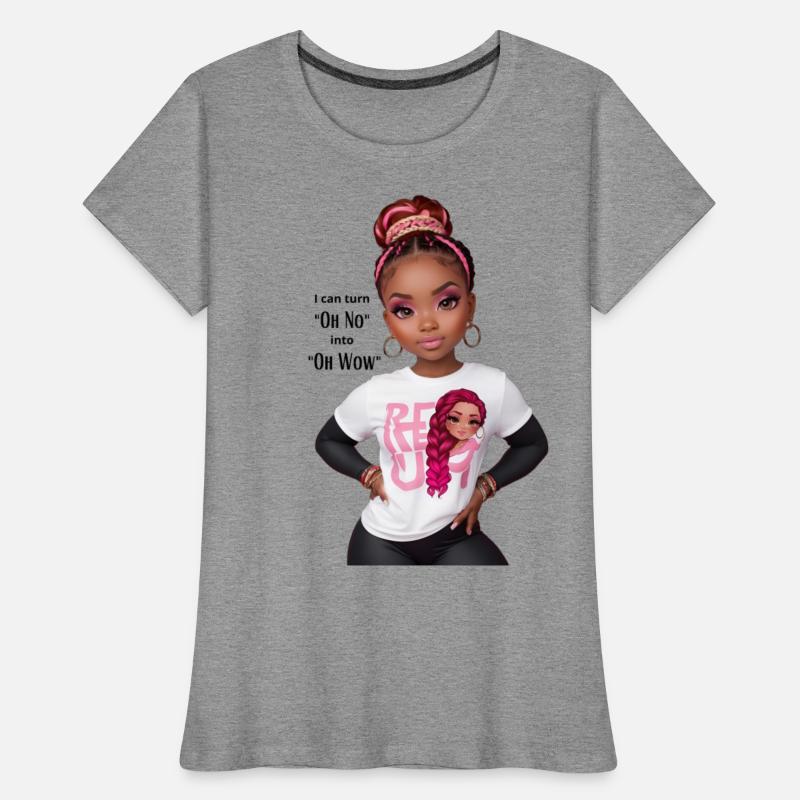 black cute girl, i can turn oh no into oh wow