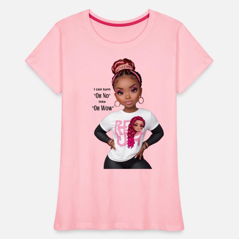 black cute girl, i can turn oh no into oh wow