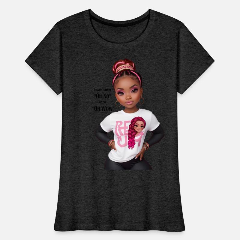 black cute girl, i can turn oh no into oh wow