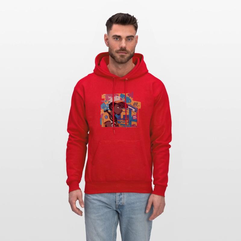 Black Kid in front of Graffiti Background