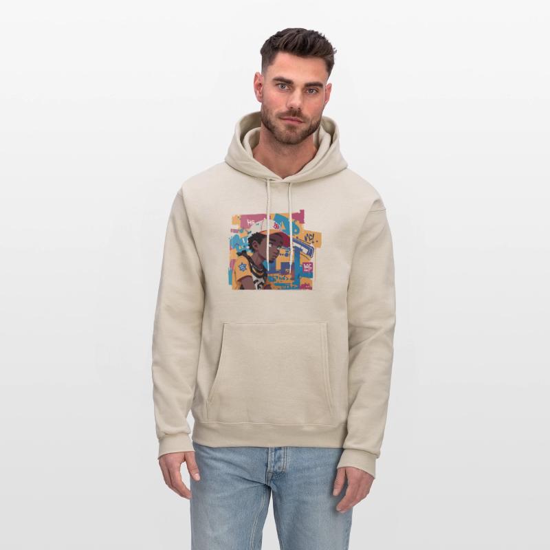 Black Kid in front of Graffiti Background