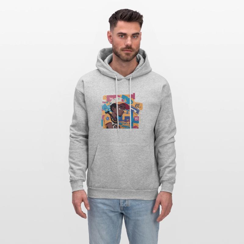 Black Kid in front of Graffiti Background