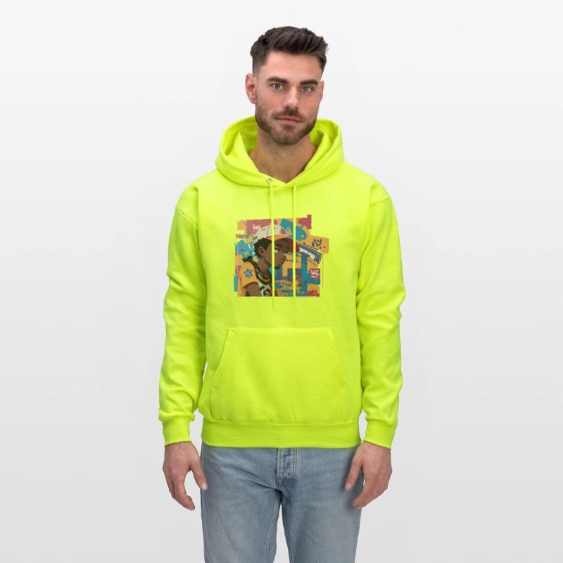 Black Kid in front of Graffiti Background